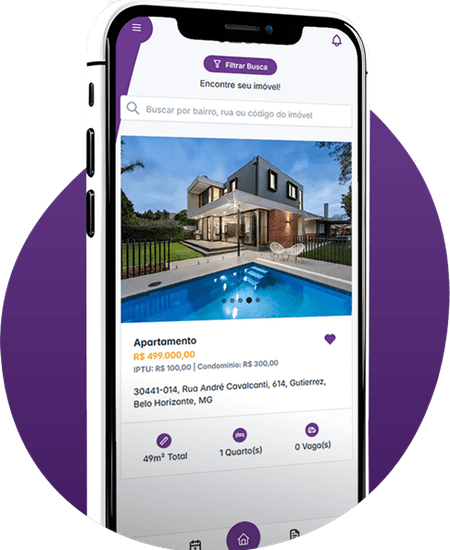 Smartphone com o aplicativo MyJust